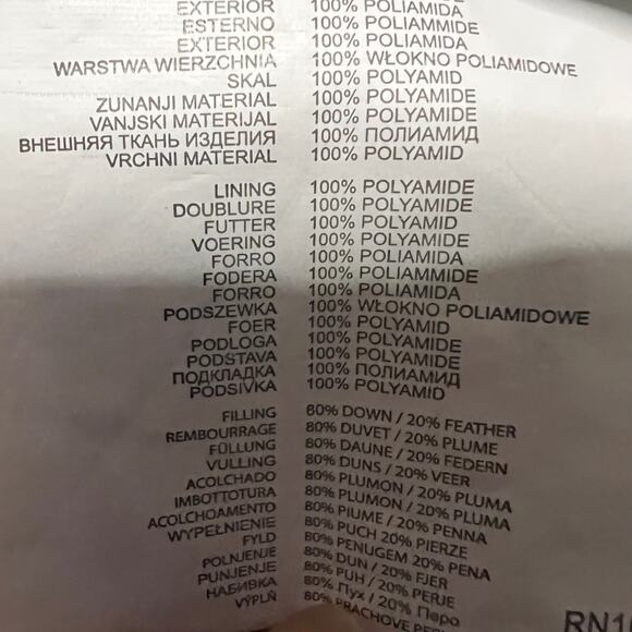 Trespass Down Jacket Mens XXL Quilted Coat Blue Hooded Stormer **flaw - Picture 9 of 11